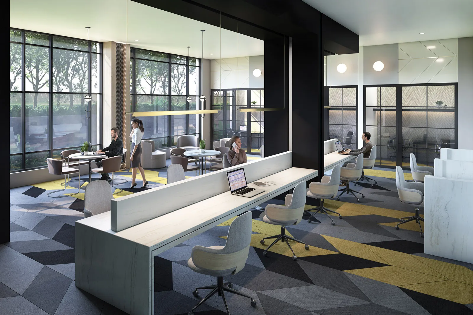 Rendering of the 5ive Building